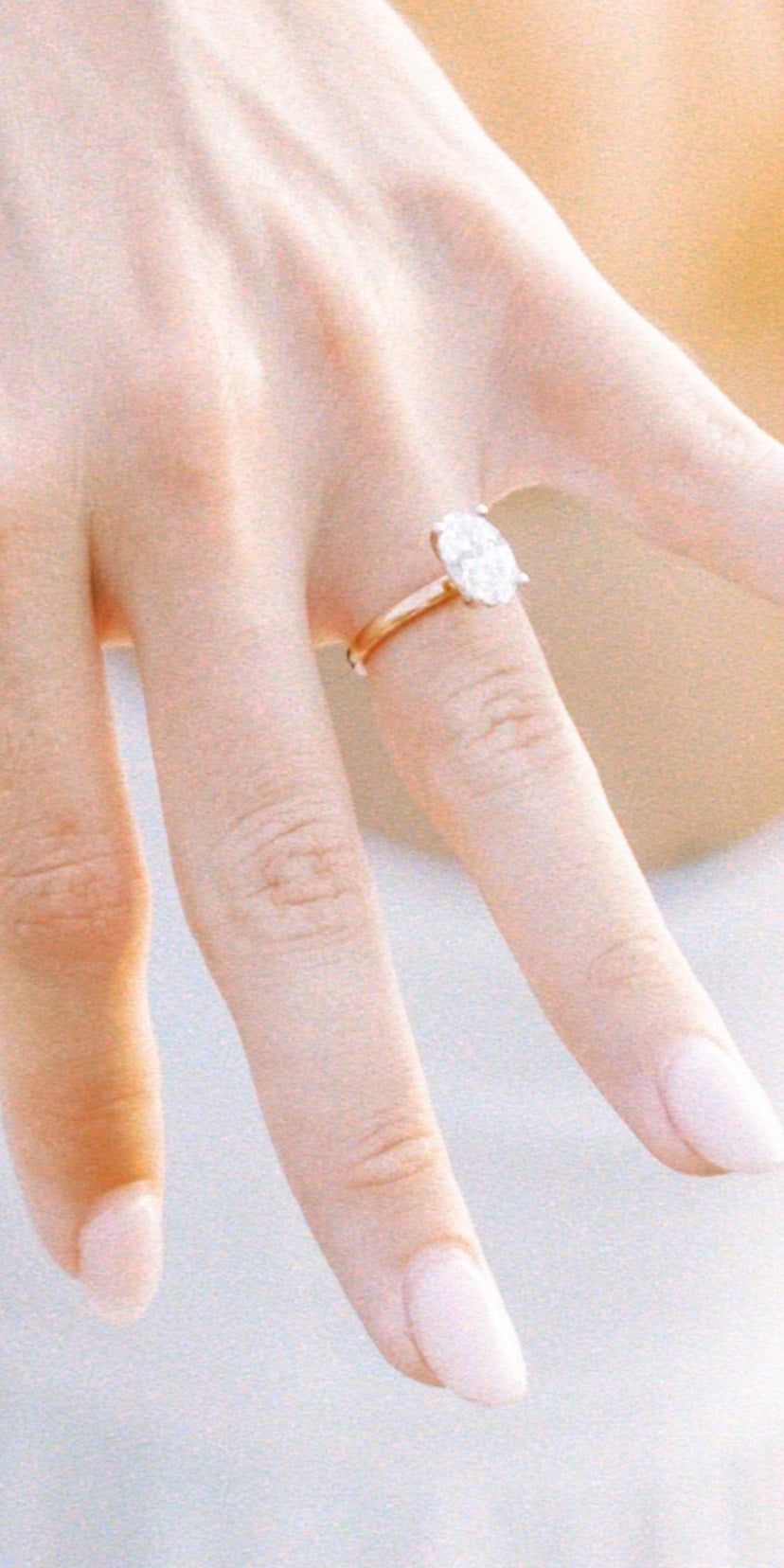 1.96 Carat, Lab-Grown, Oval Brilliant Diamond Solitaire Ring