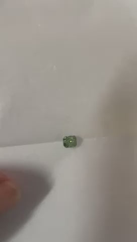 0.31 Carat, Natural, Fancy Vivid Green Radiant Diamond